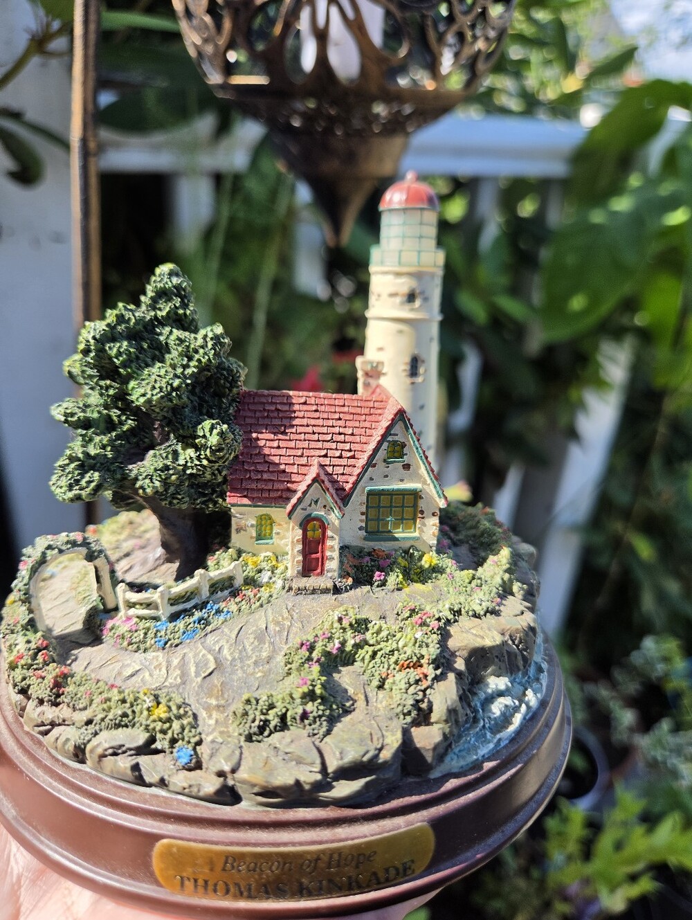 Beacon of Hope Thomas Kincade Lighthouse Cottage Miniature - Decent Condition